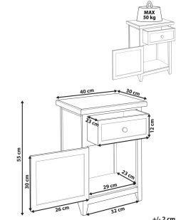 Comodino 1 cassetto LAYOLA Bianco