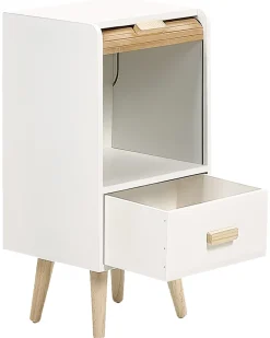 Comodino 1 cassetto NESIKA Bianco