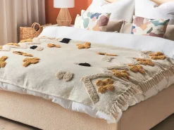 Coperta ADONI Cotone 130 x 180 cm Beige