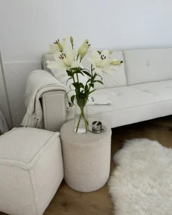 Coperta AMPARA Cotone 220 x 240 cm Bianco sporco