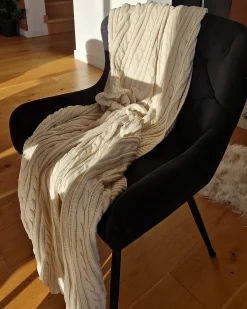 Coperta ANAMUR Cotone 110 x 180 cm Beige