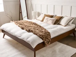 Coperta BAKIRA Finta pelliccia 200 x 220 cm Marrone