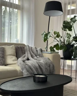 Coperta CHAAB 200 x 220 cm Grigio chiaro