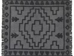 Coperta CHACK Cotone 220 x 240 cm Grigio scuro