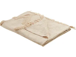 Coperta FATEHPUR Cotone 130 x 180 cm Beige