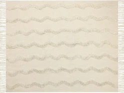 Coperta KHARI Cotone 125 x 150 cm Beige chiaro