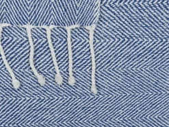 Coperta TILMI Cotone 130 x 160 cm Blu