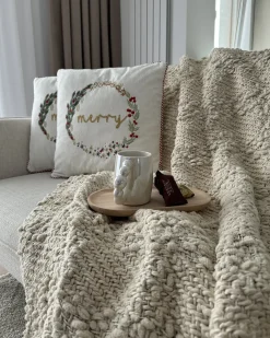 Coperta VELLA 220 x 240 cm Bianco sporco