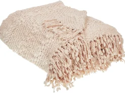 Coperta VELLA Cotone 150 x 200 cm Beige chiaro