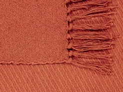 Coperta YARSA Cotone 125 x 150 cm Rosso