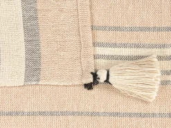 Coperta YARSELI Cotone 130 x 170 cm Beige
