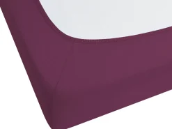 Coprimaterasso elasticizzato JANBU Cotone 200 x 200 cm Bordeaux