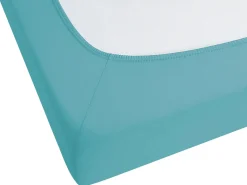 Coprimaterasso elasticizzato HOFUF Cotone 90 x 200 cm Turchese