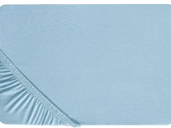Coprimaterasso elasticizzato HOFUF Cotone 90 x 200 cm Azzurro