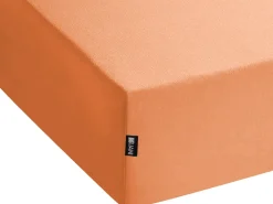 Coprimaterasso elasticizzato JANBU Cotone 200 x 200 cm Arancione