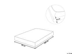 Coprimaterasso elasticizzato HOFUF Cotone 90 x 200 cm Rosa