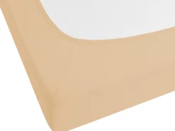 Coprimaterasso elasticizzato JANBU Cotone 200 x 200 cm Beige sabbia