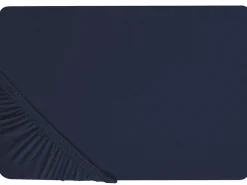 Coprimaterasso elasticizzato HOFUF Cotone 90 x 200 cm Blu marino