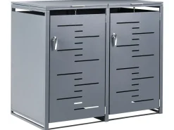 Copri-pattumiera 480 L PERISSA Doppio Metallo Grigio scuro