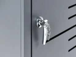Copri-pattumiera 480 L PERISSA Doppio Metallo Grigio scuro