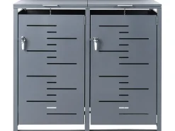 Copri-pattumiera 480 L PERISSA Doppio Metallo Grigio scuro