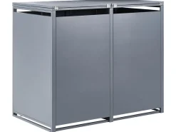 Copri-pattumiera 480 L PERISSA Doppio Metallo Grigio scuro