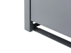 Copri-pattumiera 480 L PIACENZA Doppio Metallo Grigio scuro