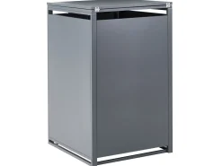 Copri-pattumiera 240 L PIACENZA Metallo Grigio scuro
