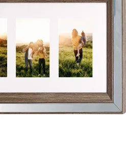 Cornice per 3 foto SINTA Argento