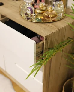 Credenza a 2 ante FORESTER Marrone/Bianco