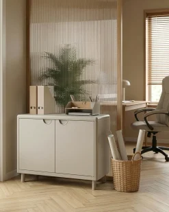Credenza a 2 ante KORVO Beige chiaro