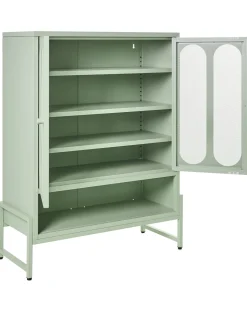 Credenza a 2 ante SOLETTA Metallo Verde menta