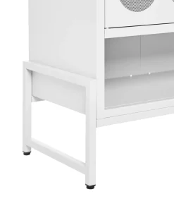 Credenza a 2 ante SOLETTA Metallo Bianco