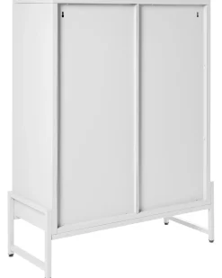 Credenza a 2 ante SOLETTA Metallo Bianco