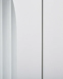 Credenza espositiva in vetro SARRE Metallo 90 cm Bianco