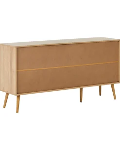 Credenza espositiva in vetro ALBANY 150 cm Marrone chiaro