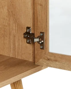 Credenza espositiva in vetro ALBANY 150 cm Marrone chiaro