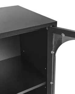 Credenza espositiva in vetro LANGFORD 137 cm Nero