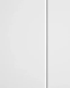 Credenza espositiva in vetro LED NEWPORT Metallo 115 cm Bianco