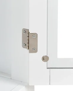 Credenza espositiva in vetro CARLET 71 cm Bianco