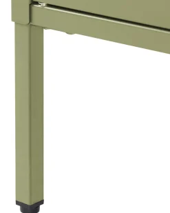 Credenza espositiva in vetro LERRYN Metallo 90 cm Verde