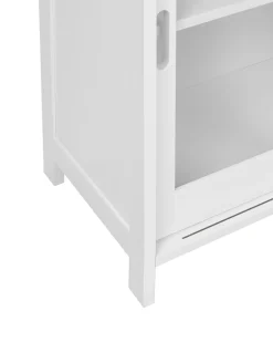 Credenza espositiva in vetro CRABTREE 86 cm Bianco