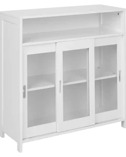 Credenza espositiva in vetro CRABTREE 86 cm Bianco