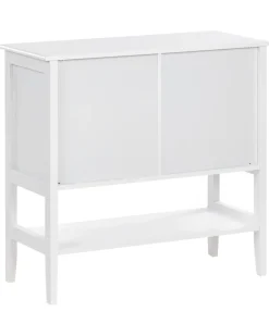 Credenza espositiva in vetro con ripiano INLET 80 cm Bianco