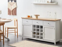 Credenza portavini LUCASTON Bianco