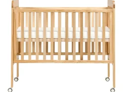 Culla per bambini Legno di pino BODMIN 60 x 120 cm con ruote Marrone chiaro