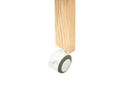 Culla per bambini Legno di pino BODMIN 60 x 120 cm con ruote Marrone chiaro