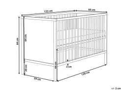 Culla per bambini ZAMA 60 x 120 cm Bianco