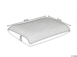 Cuscino da letto ATHOS Basso Schiuma memory 55 x 35 cm Viola