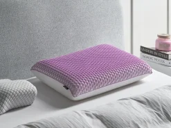 Cuscino da letto ATHOS Basso Schiuma memory 55 x 35 cm Viola